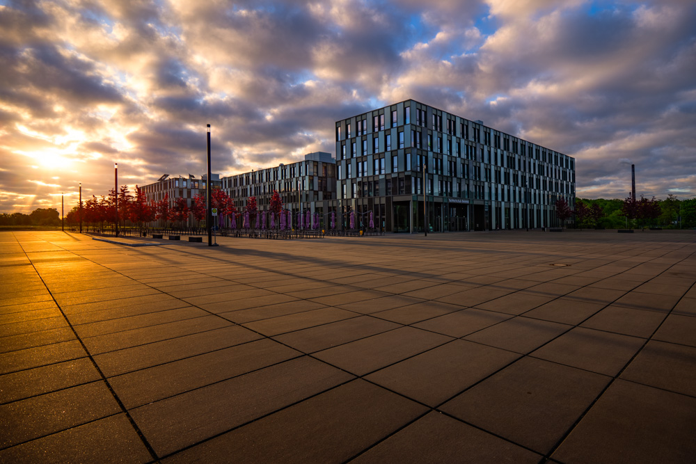 University of applied sciences at sunrise 