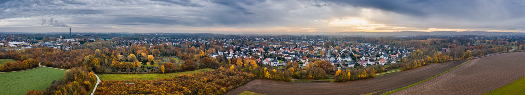 Bielefeld district Heepen in November 2019 (Germany).
