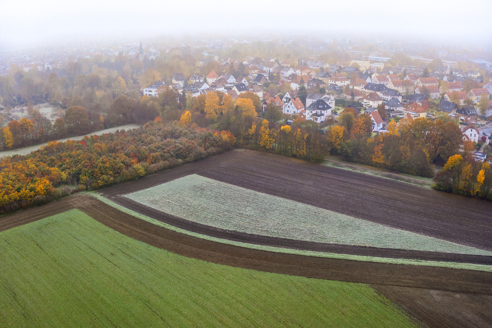 Agricultural Geometry. Fields near Bielefeld-Heepen (Germany).