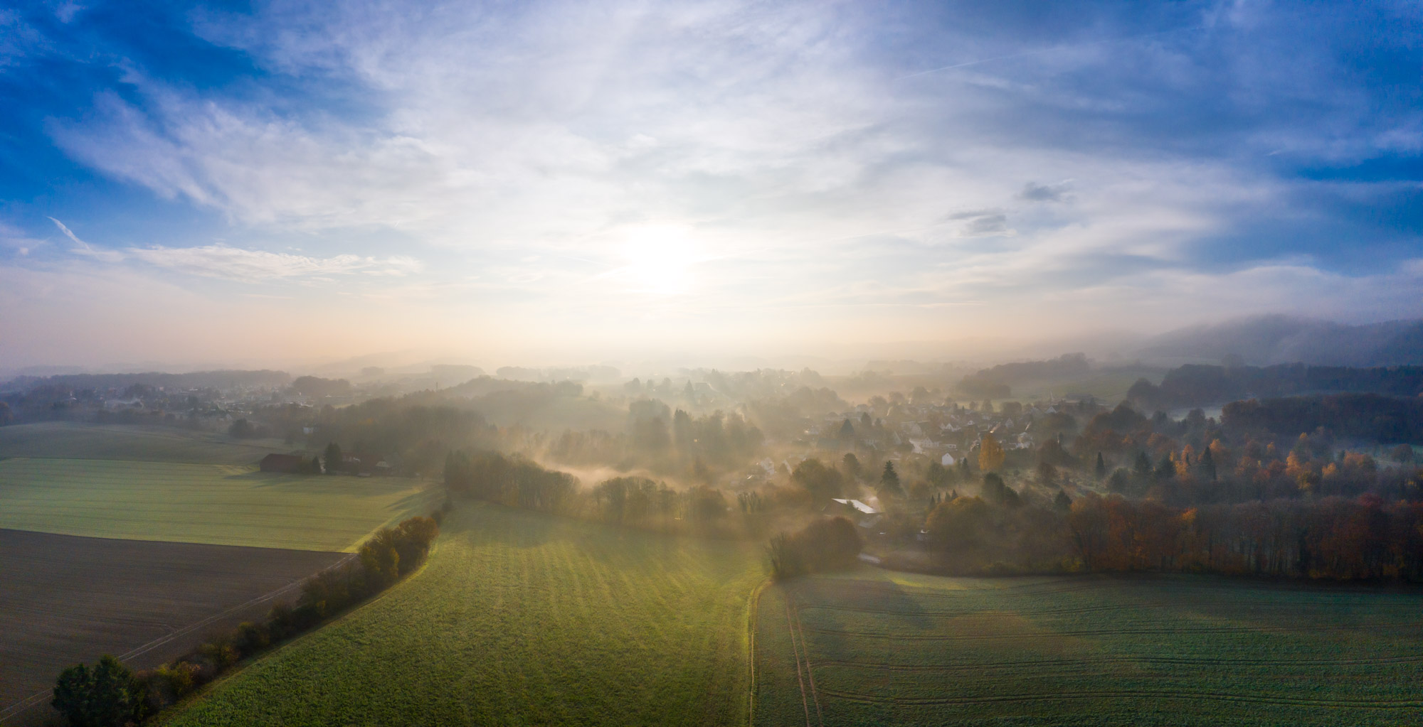 Sunrise over Kirchdornberg in November 2019.