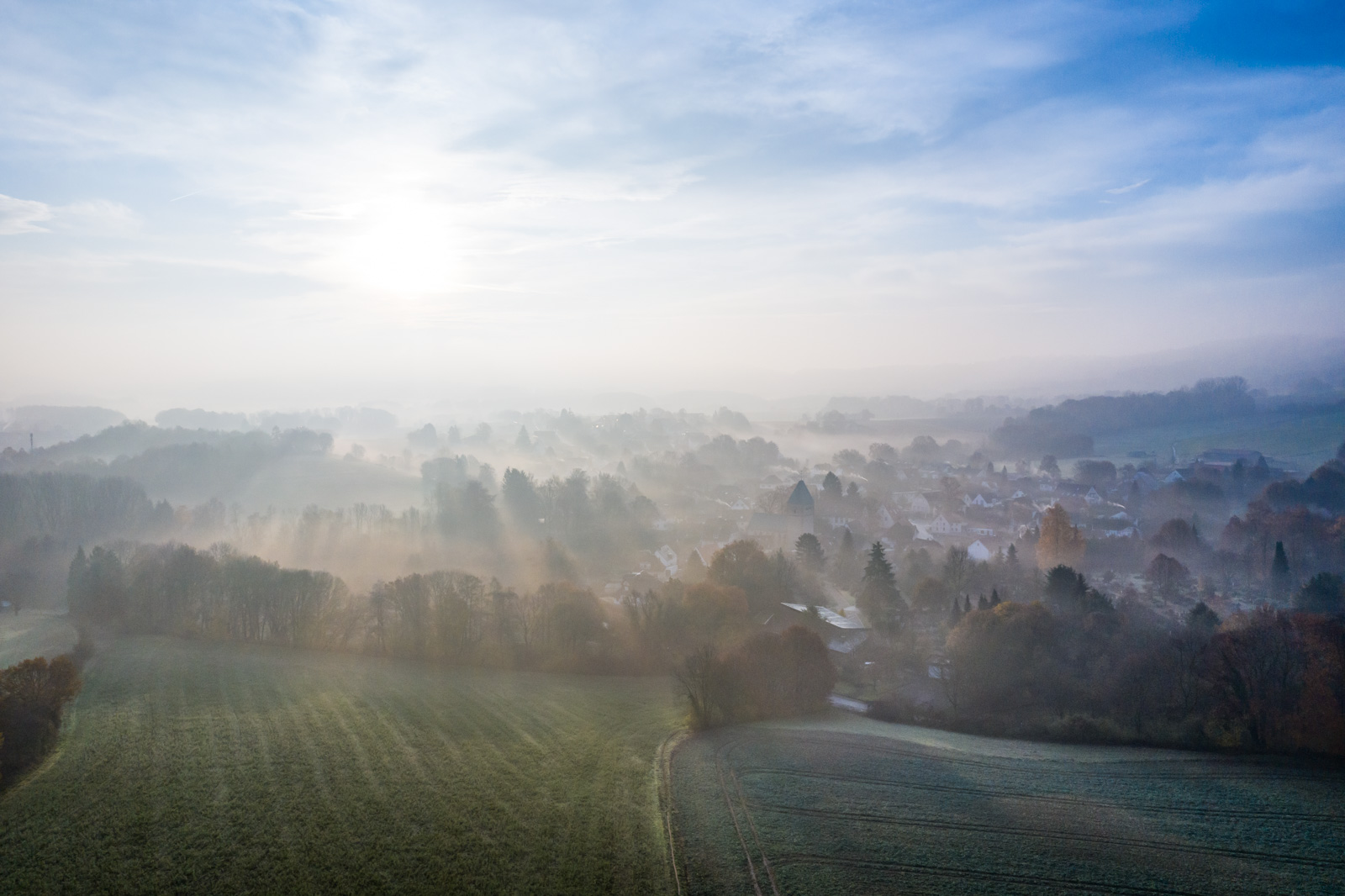 Sunrise over Kirchdornberg in November 2019.