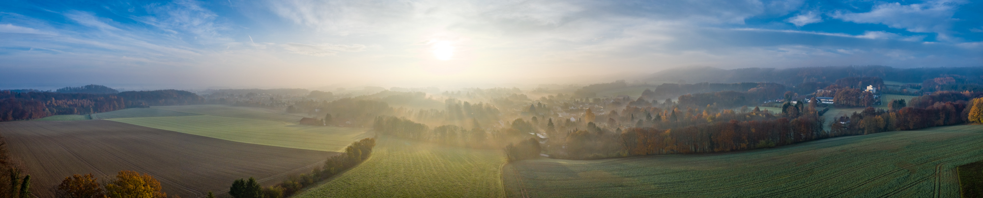 Sunrise over Kirchdornberg in November 2019.