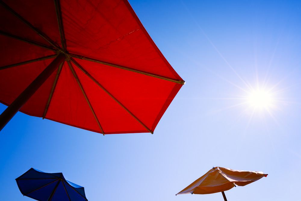 umbrellas at aqua magica in bad oeynhausen