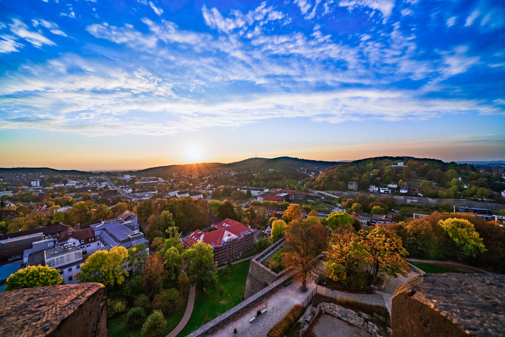 Sunset over Bielefeld - October 16, 2018