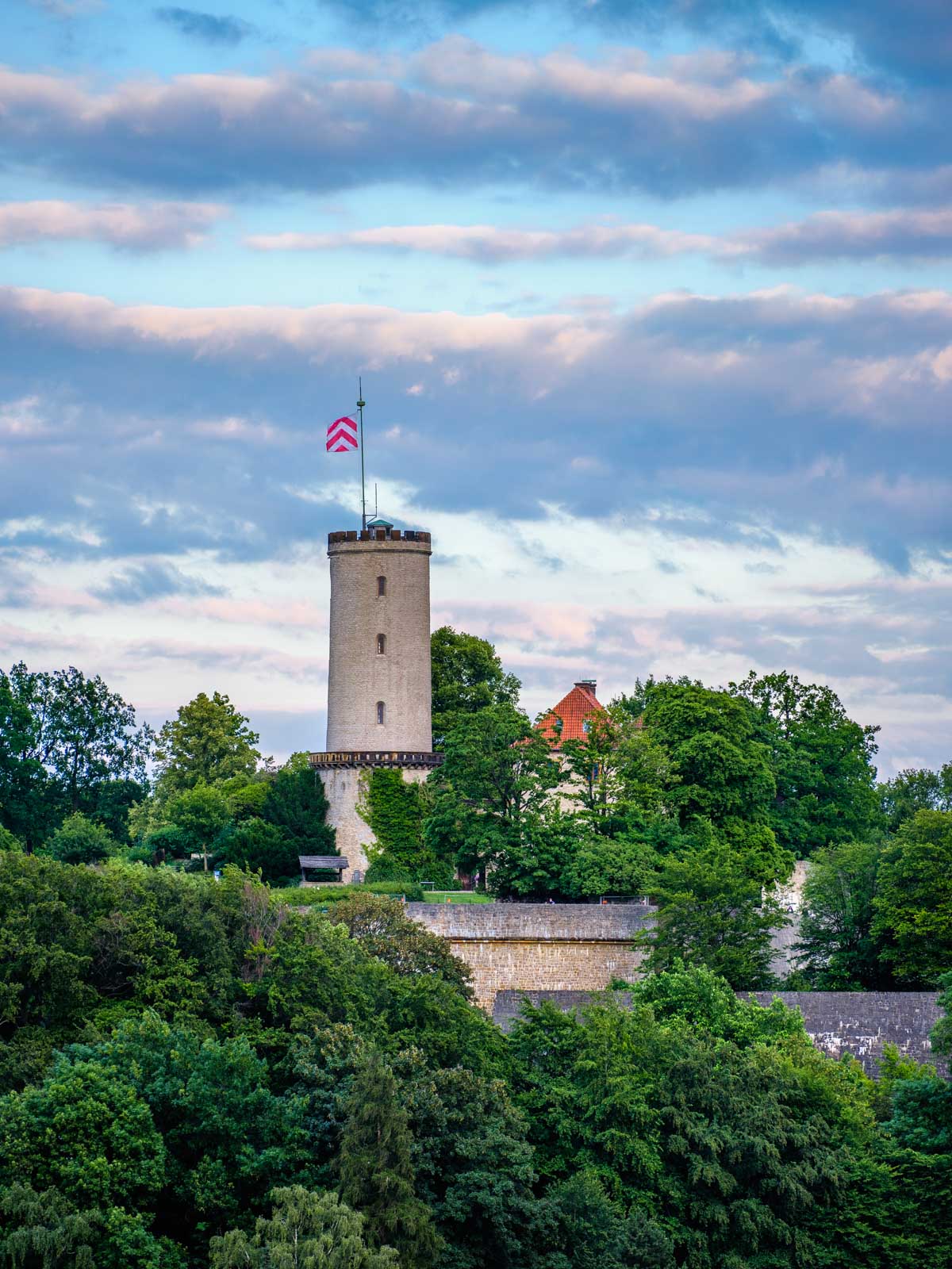 Clouds at 'Sparrenburg' castle (Bielefeld, Germany).