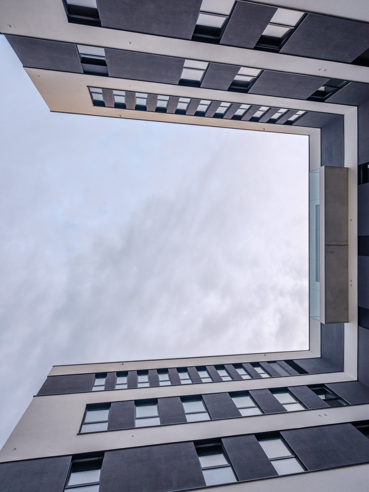 New office building at 'Herforder Straße' in July 2020 (Bielefeld, Germany).