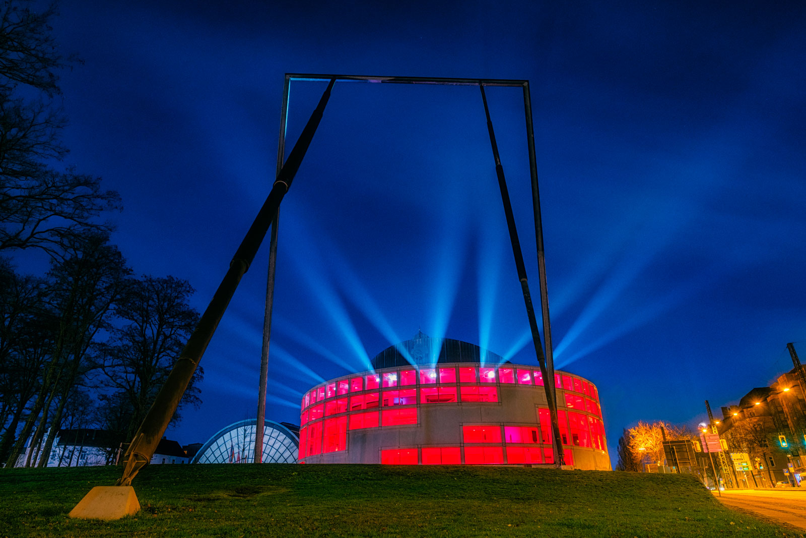 Conference hall (Stadthalle) on December 26, 2020 (Bielefeld, Germany).