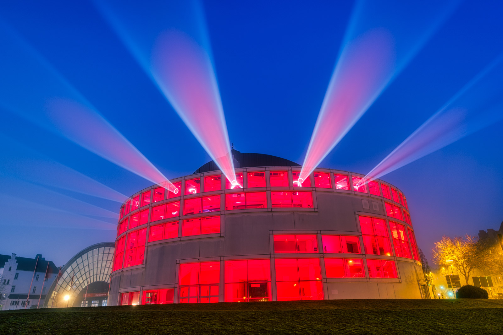 Conference hall (Stadthalle) on January 1, 2021 (Bielefeld, Germany).