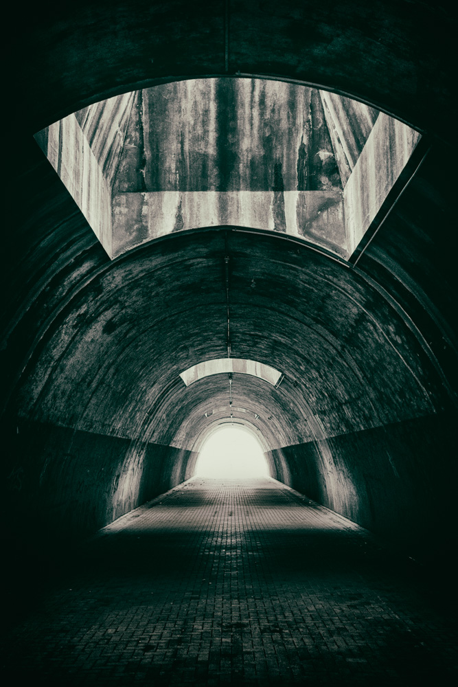 path - old pedestrian tunnel at 'Am Lehmstich'