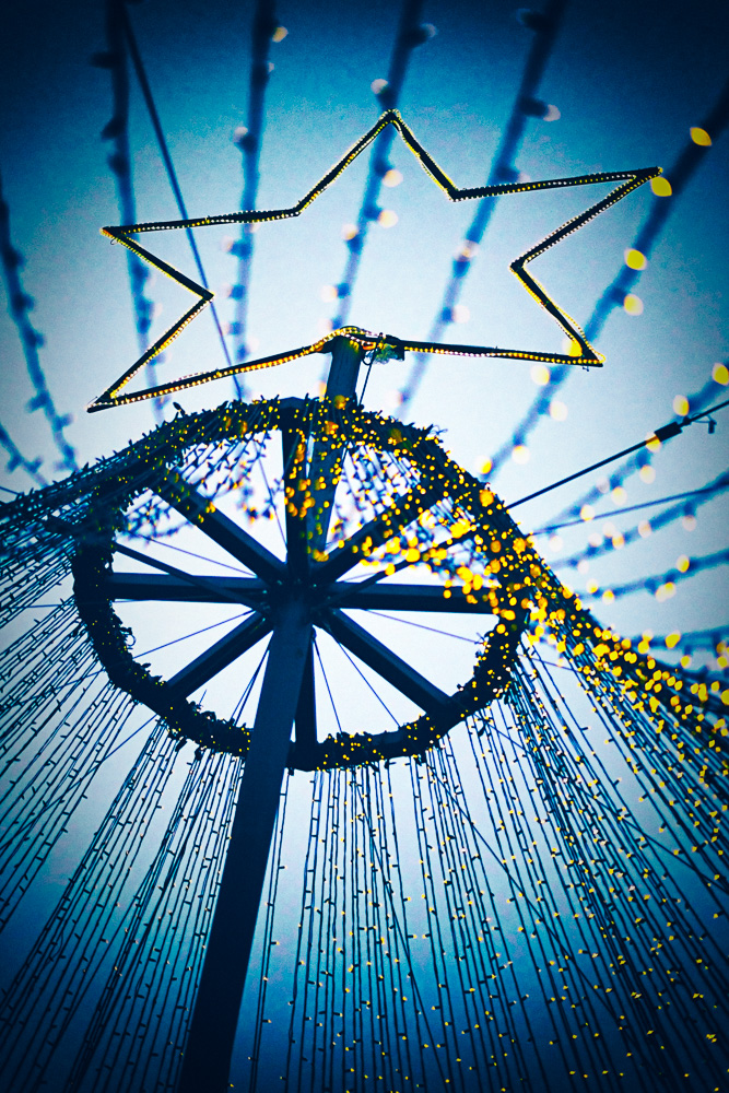 starry sky at the christmas market in Bielefeld