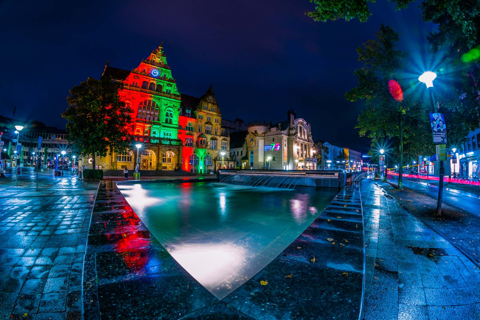 75 years of NRW - Bielefeld City Hall on August 28, 2021 (Bielefeld, Germany).