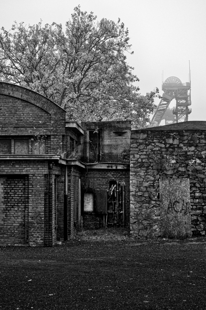 old building at the coal mine westfalen