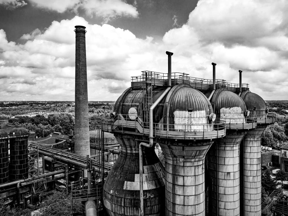 Cowper stoves at the blast furnace no. 5