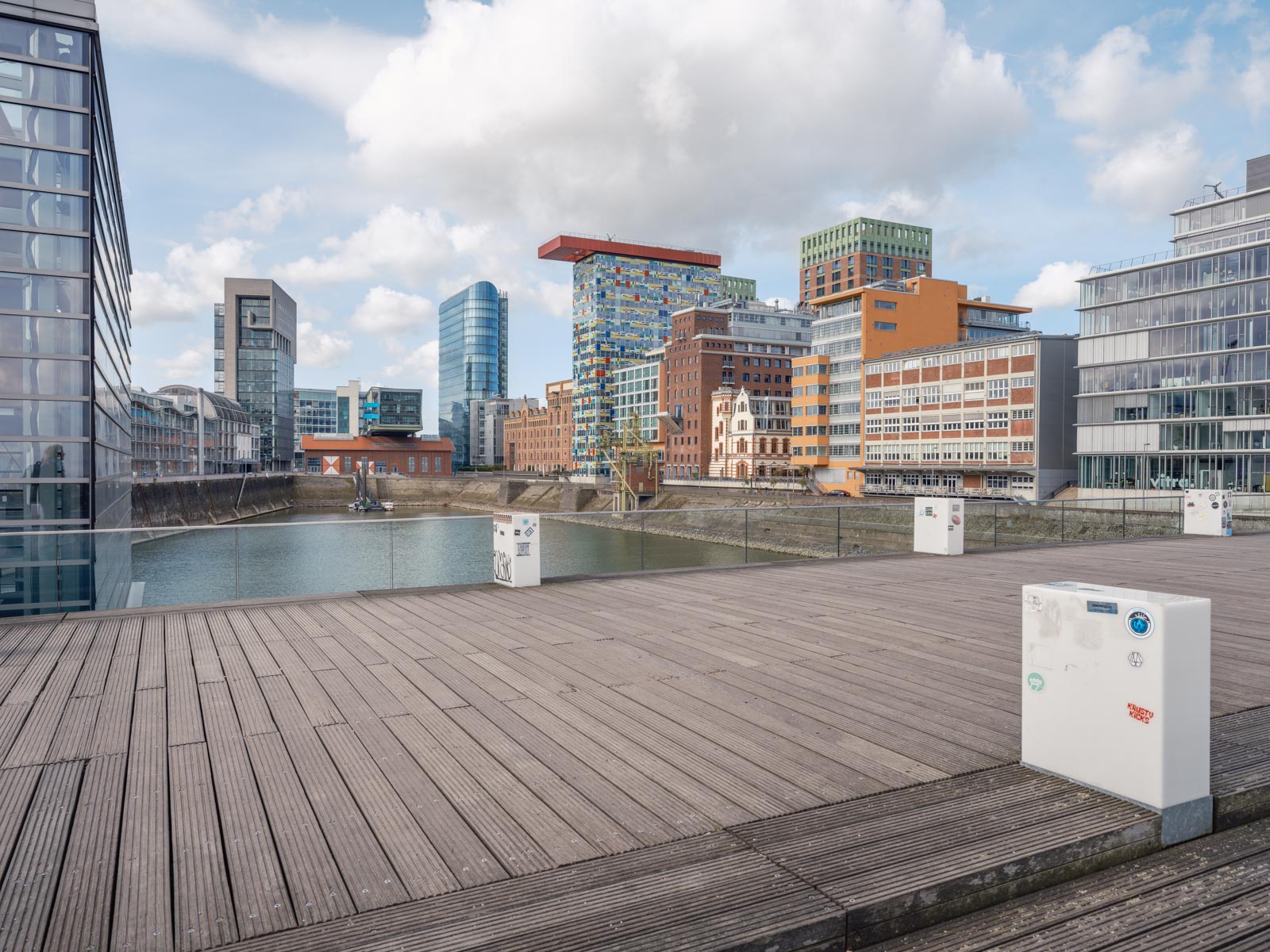 New architecture at 'Media Harbour' (Düsseldorf, Germany).